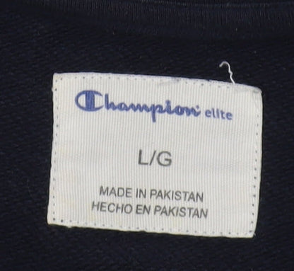 Champion Men's Black L Crew Neck Pullover Sweatshirt