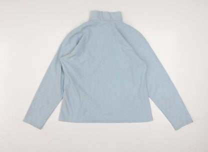 The North Face Womens Blue Fleece 1/4 Zip Pullover Sweatshirt XL