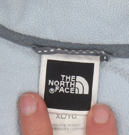 The North Face Womens Blue Fleece 1/4 Zip Pullover Sweatshirt XL