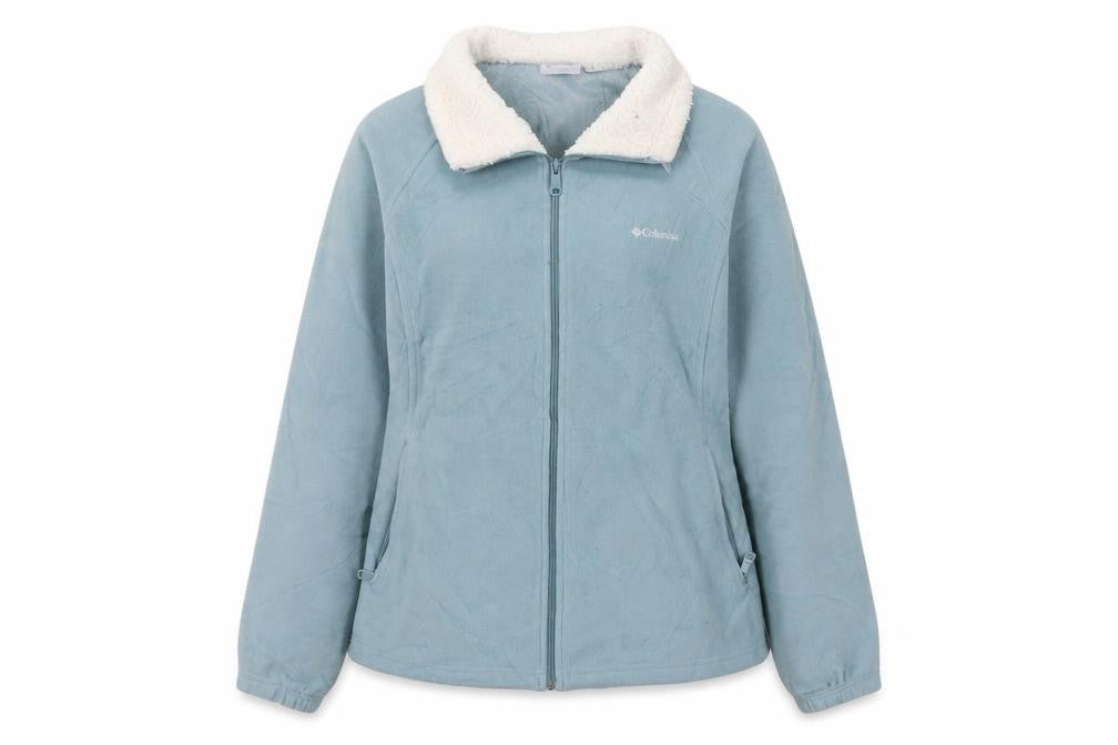 Columbia Women's Blue Fleece Lined Zip Jacket Size L