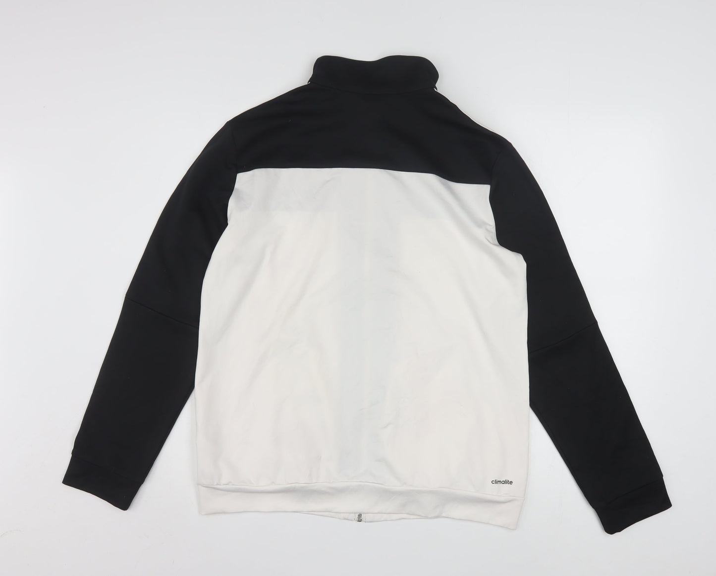 Adidas Women's Black White Climalite Track Jacket Size 16