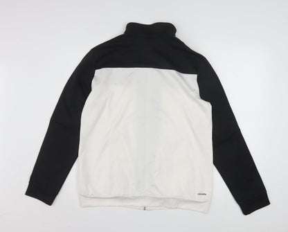 Adidas Women's Black White Climalite Track Jacket Size 16