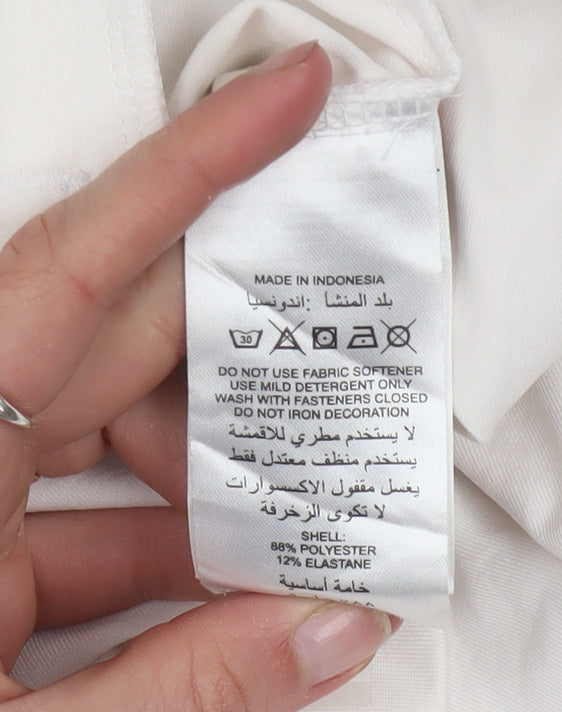 Adidas Women's Black White Climalite Track Jacket Size 16