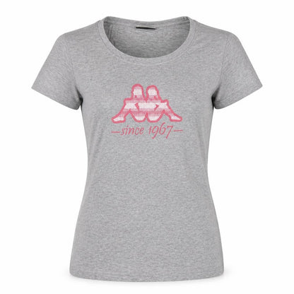 Kappa Women's Grey Short Sleeve T-Shirt Medium Cotton Blend