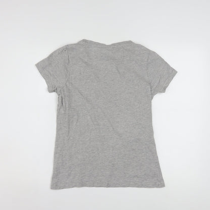 Kappa Women's Grey Short Sleeve T-Shirt Medium Cotton Blend