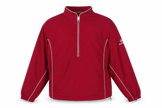 Sunice Men’s Red L Windbreaker Golf Jacket 1/4 Zip Polyester