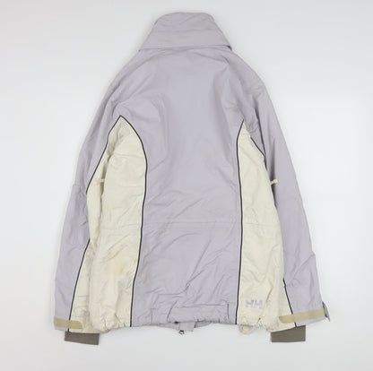 Helly Hansen Women's Grey Waterproof Ski Jacket Size S Winter Outdoor