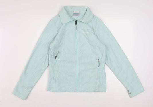 Columbia Women Green Fleece Full Zip Interchange Jacket M