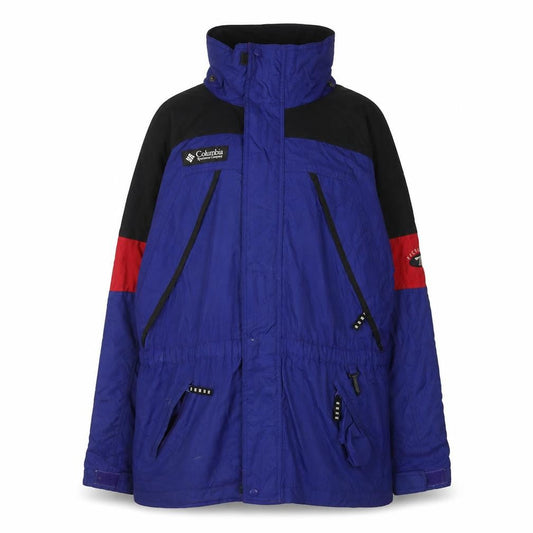 Columbia Women's Blue Anorak Jacket Size 14 Full Zip Hooded