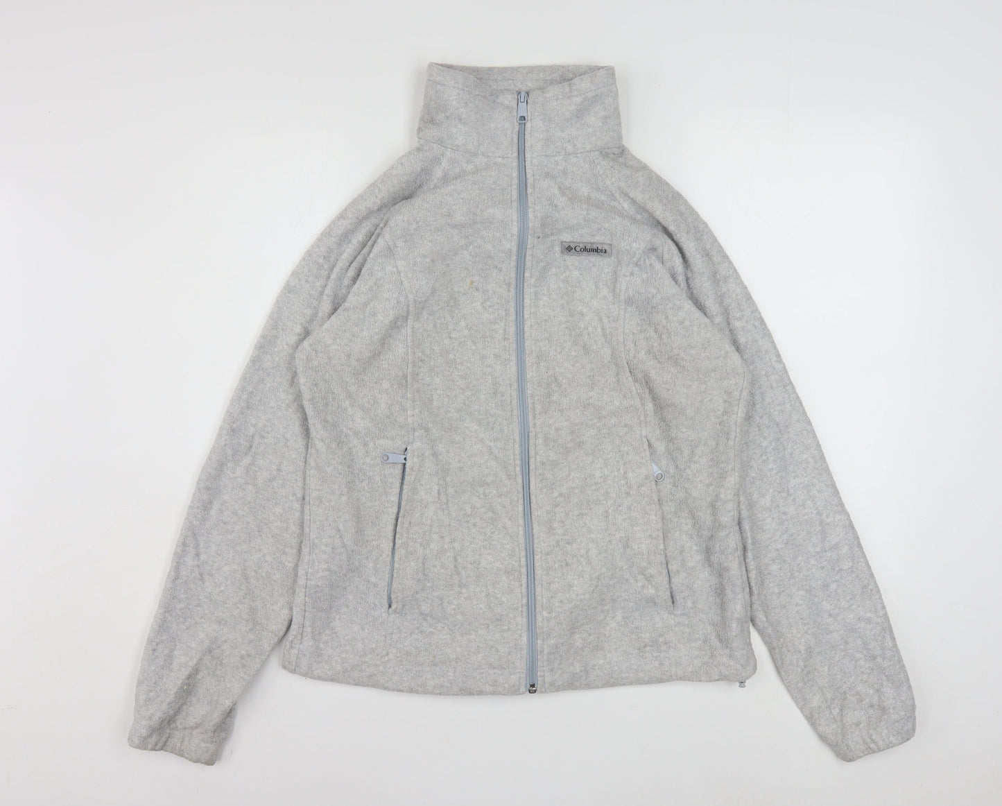 Columbia Women's Grey Fleece Full Zip Jacket Size M