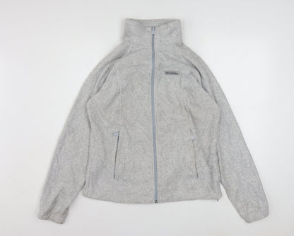 Columbia Women's Grey Fleece Full Zip Jacket Size M
