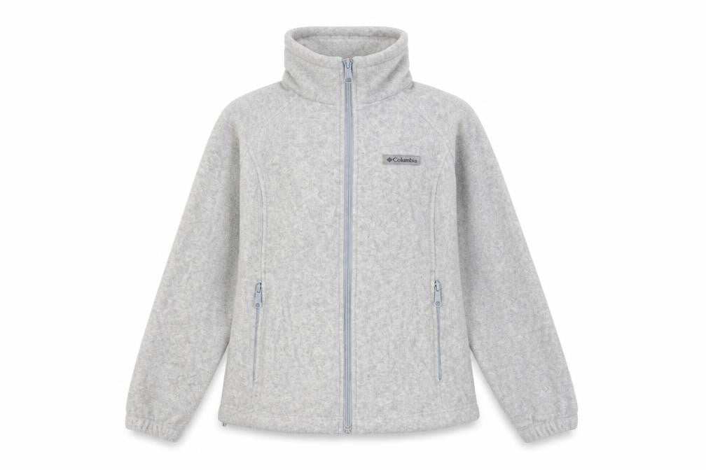 Columbia Women's Grey Fleece Full Zip Jacket Size M