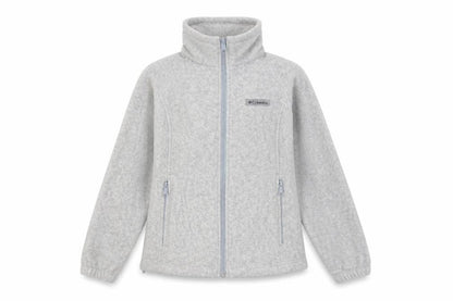 Columbia Women's Grey Fleece Full Zip Jacket Size M