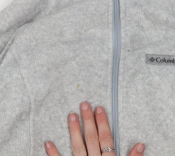 Columbia Women's Grey Fleece Full Zip Jacket Size M
