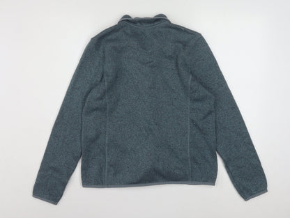 G.H. Bass & Co Women’s Blue Full Zip Fleece Jacket Size M