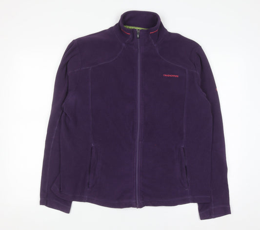 Craghoppers Womens Purple Full Zip Fleece Jacket UK 18