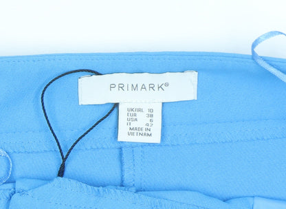 Primark Women Blue Flared Dress Pants Size 10