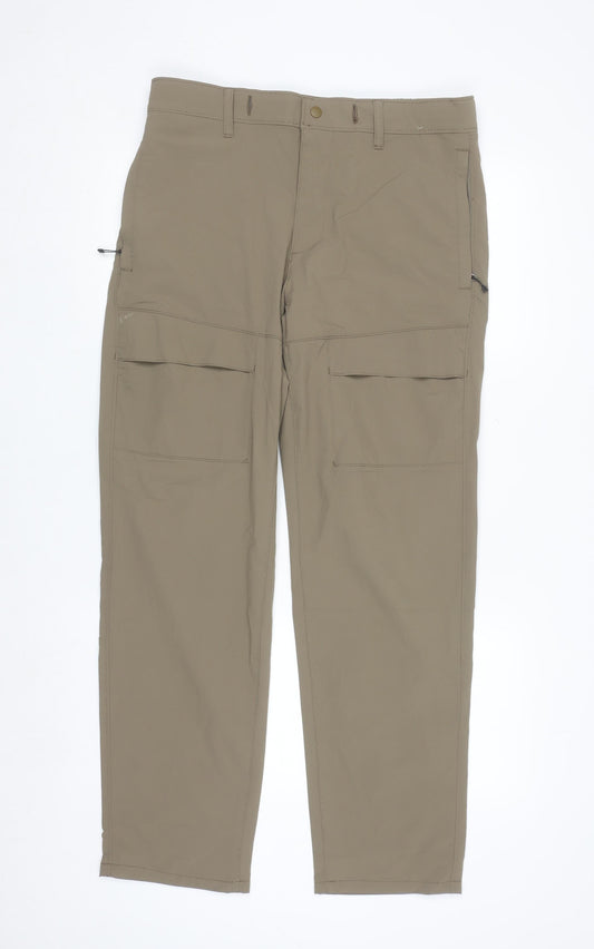 Dunnes Stores Men’s Beige Cargo Trousers 32W 31L Nylon Blend