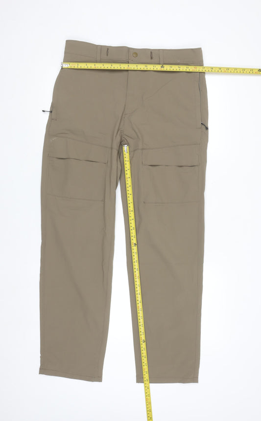 Dunnes Stores Men’s Beige Cargo Trousers 32W 31L Nylon Blend
