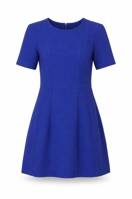 Oasis Women's Blue Fit & Flare Short Dress Size 10