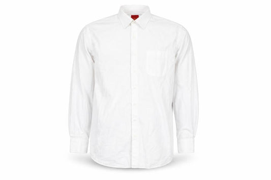 Benetti Mens White Cotton Rich Long Sleeve Button-Up Shirt Size 20