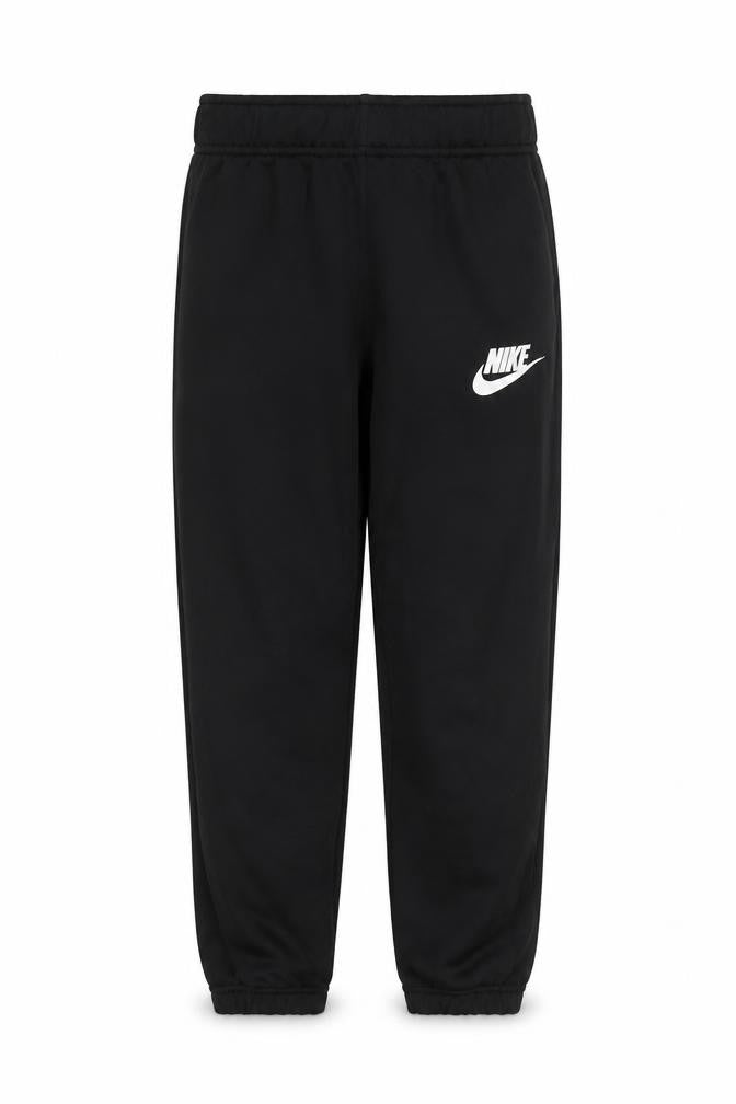 Front view of Nike boys’ black jogger activewear trousers 8-10 years polyester fleece