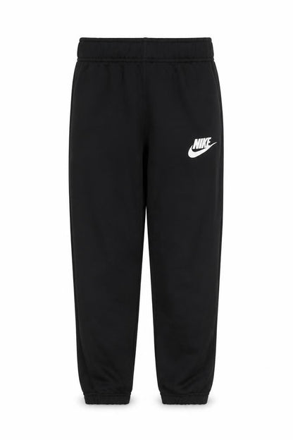 Front view of Nike boys’ black jogger activewear trousers 8-10 years polyester fleece