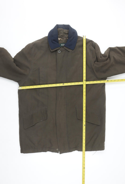 Wolsey Men's Brown M Mid-Length Water Resistant Overcoat