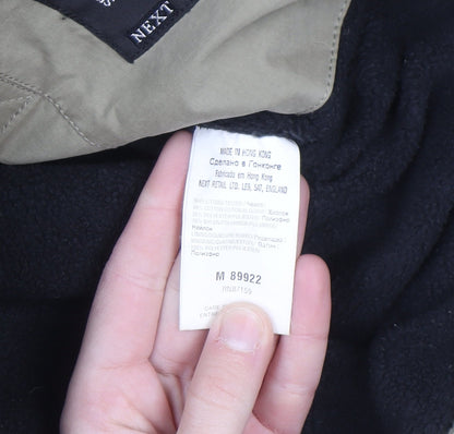 Next Men's Beige Small Full Zip Windproof Jacket