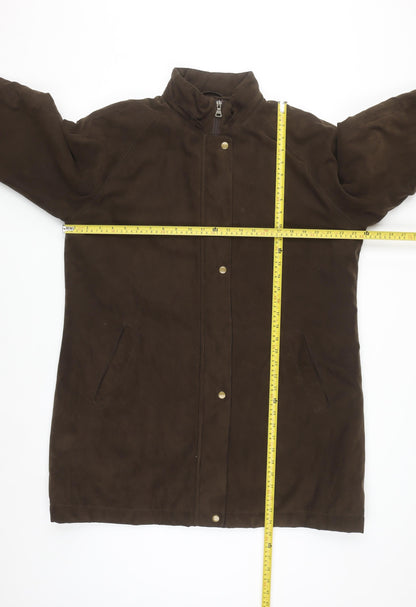 Berkertex Women’s Brown Long Overcoat Size 18 Polyester Lined
