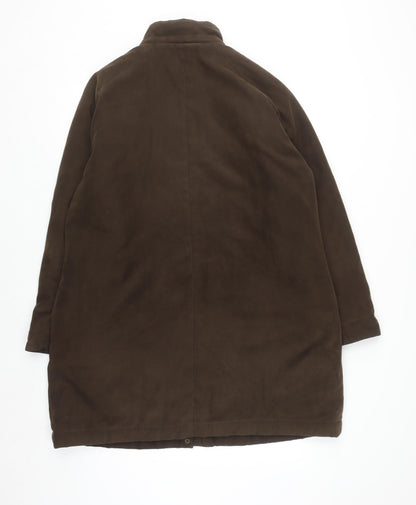 Berkertex Women’s Brown Long Overcoat Size 18 Polyester Lined