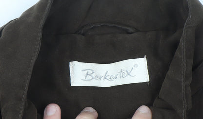 Berkertex Women’s Brown Long Overcoat Size 18 Polyester Lined