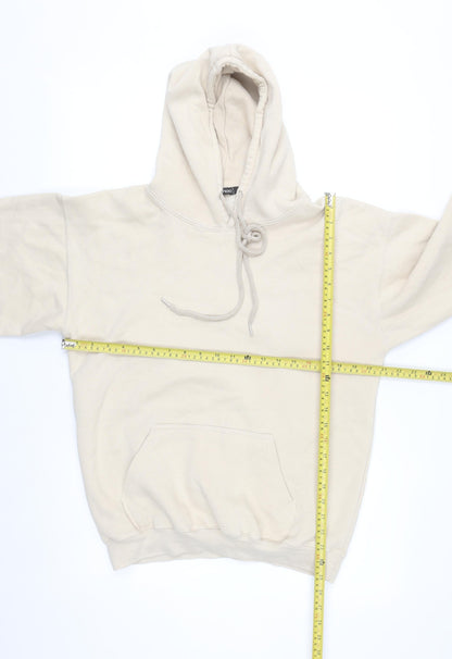 Boohoo Womens Beige Pullover Hoodie Small Limited Edition Fleece