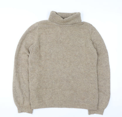 Object Womens Beige Roll Neck Pullover Jumper XS
