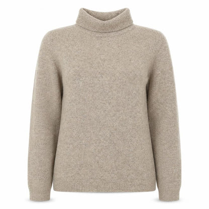 Object Womens Beige Roll Neck Pullover Jumper XS