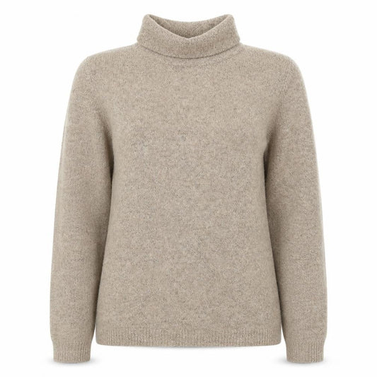 Object Womens Beige Roll Neck Pullover Jumper XS