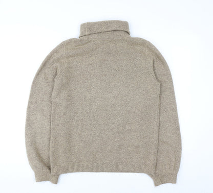 Object Womens Beige Roll Neck Pullover Jumper XS