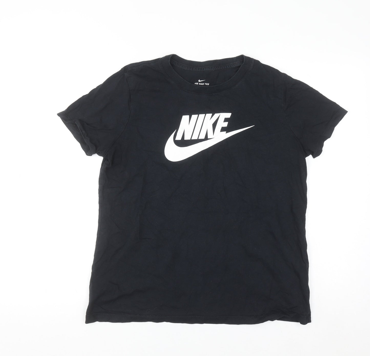 Nike Men's Black Large Graphic Logo Sports T-Shirt