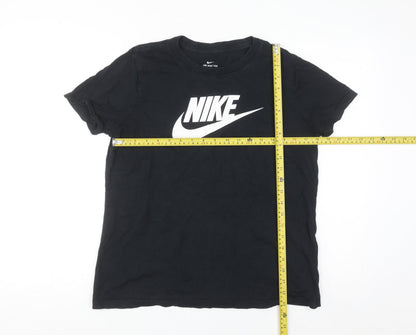 Nike Men's Black Large Graphic Logo Sports T-Shirt