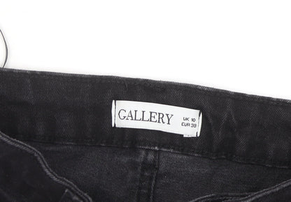 Gallery Women's Black High Rise Straight Leg Jeans Size 10