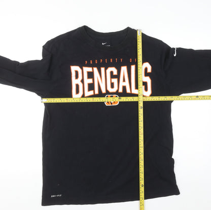 Nike Men’s Black Bengals Long Sleeve Dri-Fit Sports Tee L