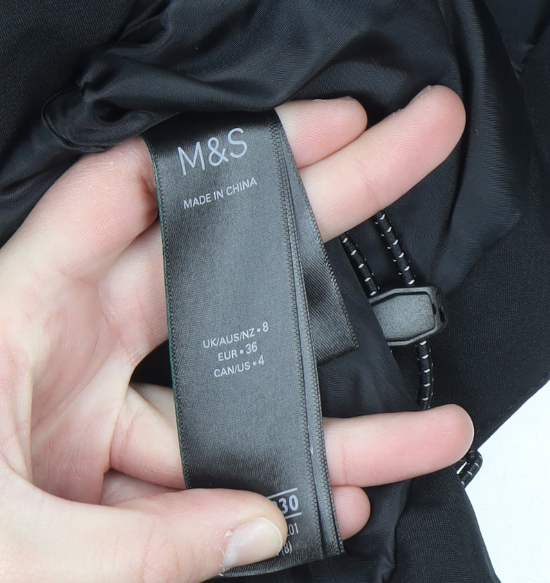 Marks and Spencer Women’s Black Waterproof Ski Jacket Size 8