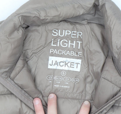 Colours Women's Beige Lightweight Packable Puffer Jacket S