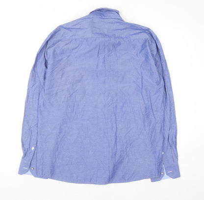Yachting Company Men's Blue Long Sleeve Button-Up Shirt XL