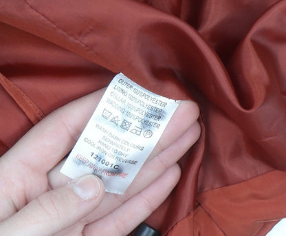 Classic Women's Brown Quilted Puffer Jacket Size 14