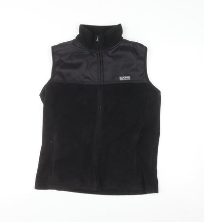 Maine New England Women's Black Fleece Zip Waistcoat Size 10