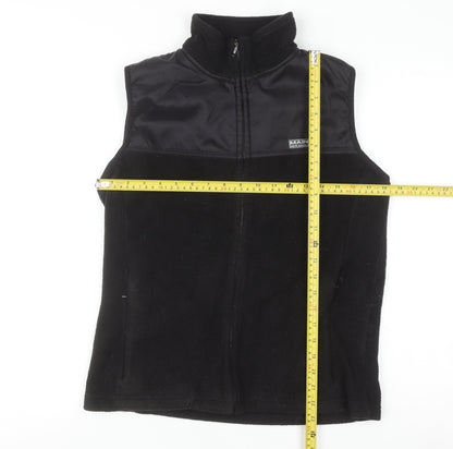 Maine New England Women's Black Fleece Zip Waistcoat Size 10