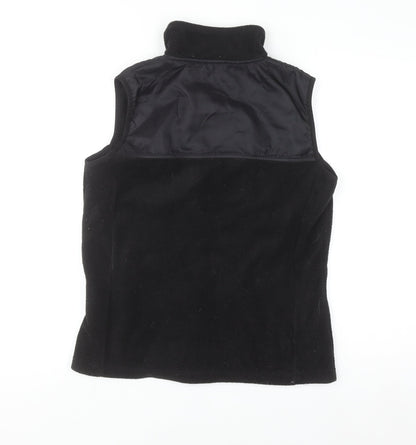 Maine New England Women's Black Fleece Zip Waistcoat Size 10