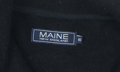Maine New England Women's Black Fleece Zip Waistcoat Size 10