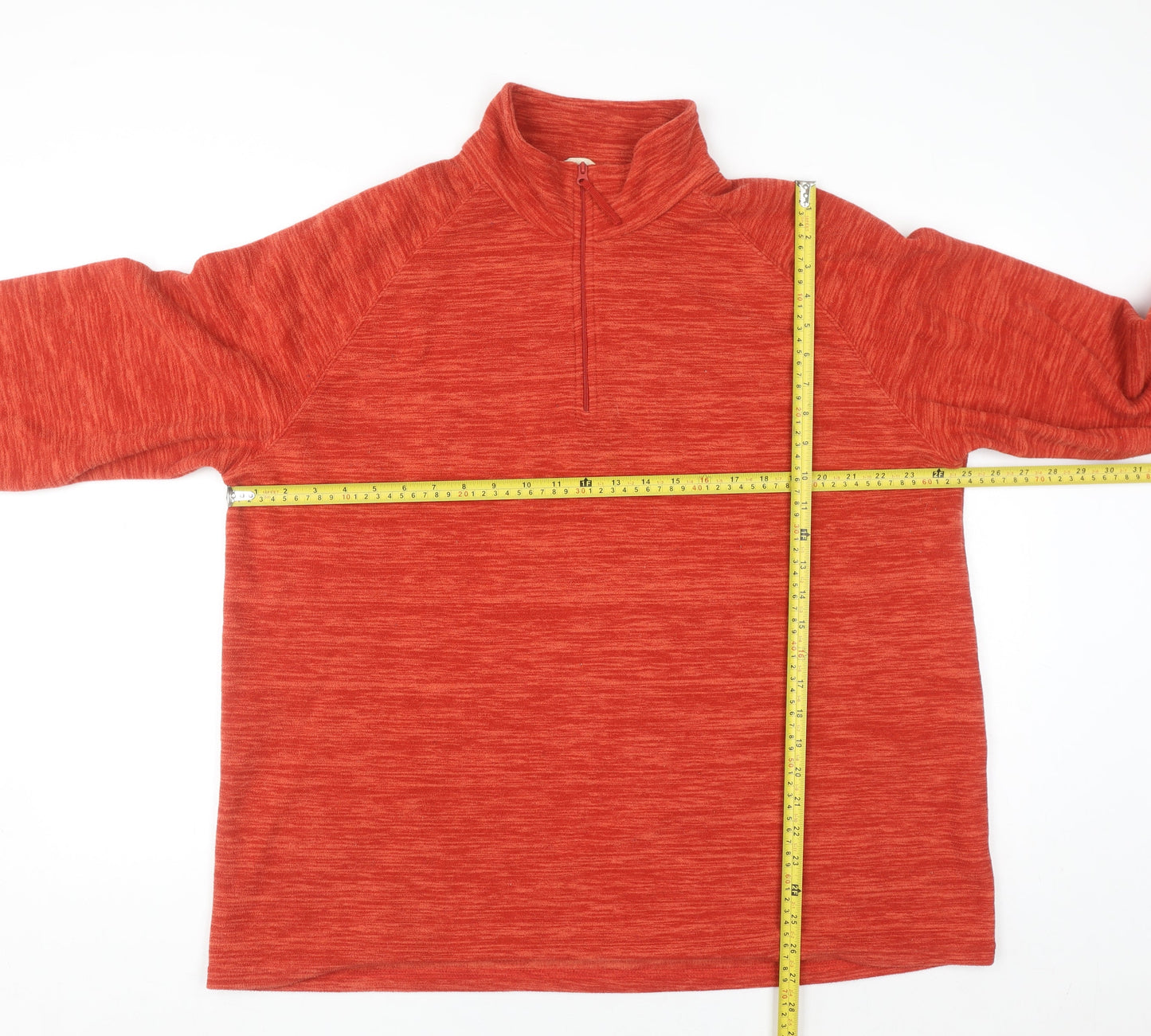 Mountain Warehouse Men's Red XL Half Zip Fleece Sweatshirt